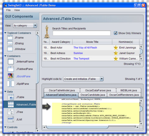 Screenshot of the Nimbus User-Interface in its unmodified form.