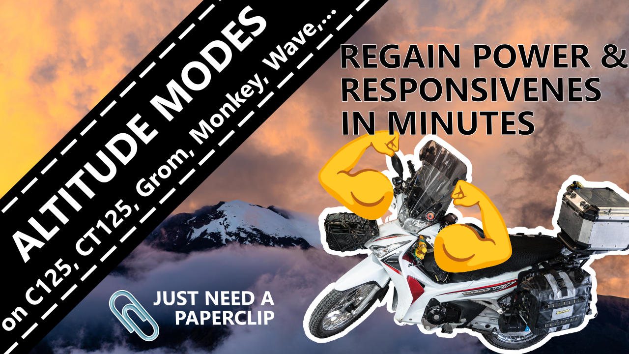 HOW TO – ECU reset and Altitude Modes on small Honda’s